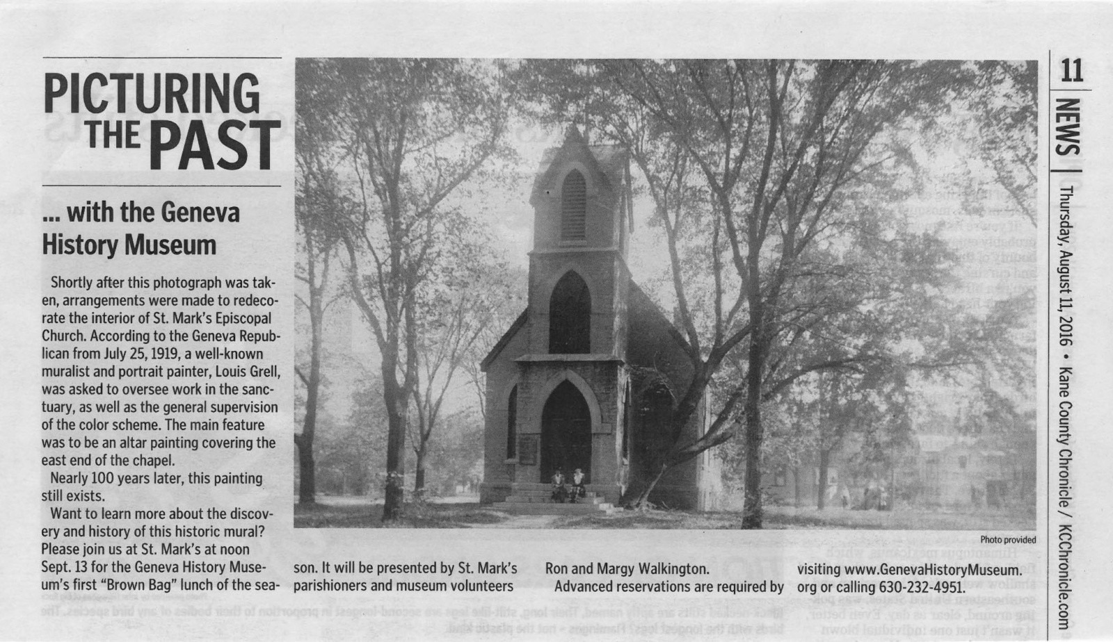 St. Marks Church, Geneva, IL Louis Grell Foundation